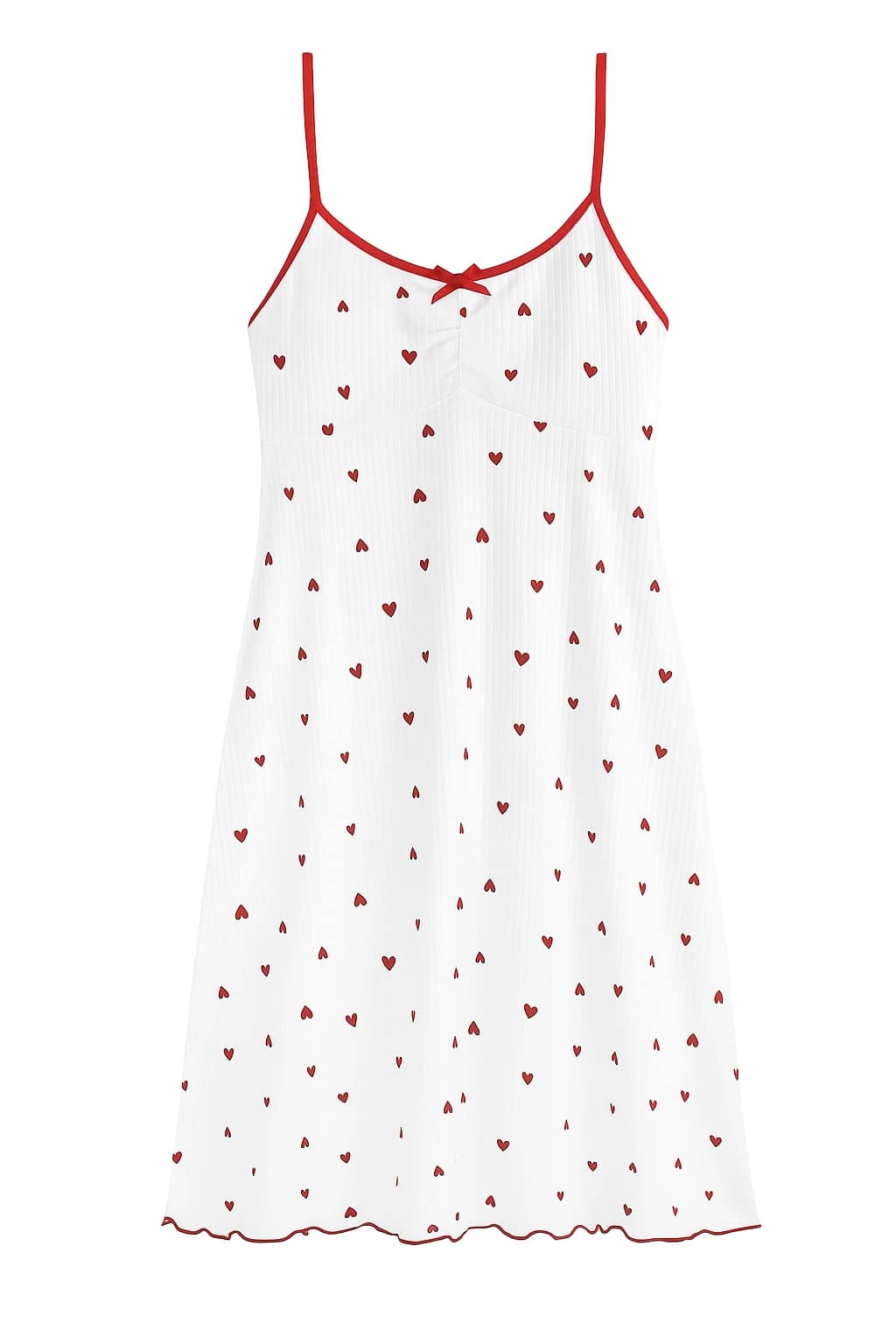 2025-09-18-68cb3ca7cbbc7 لانجري أبيض بنقشة قلوب حمراء وقصة ناعمة - الصورة 5