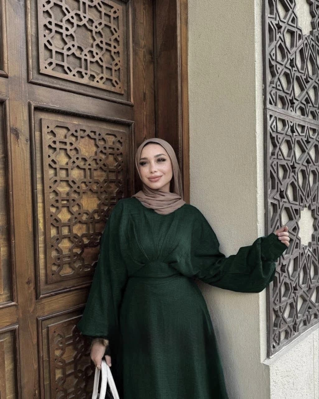 2025-09-08-68bf278f7a814 فستان أنيق بقصة مريحة يناسب حتى وزن 85 كيلو - الصورة 8