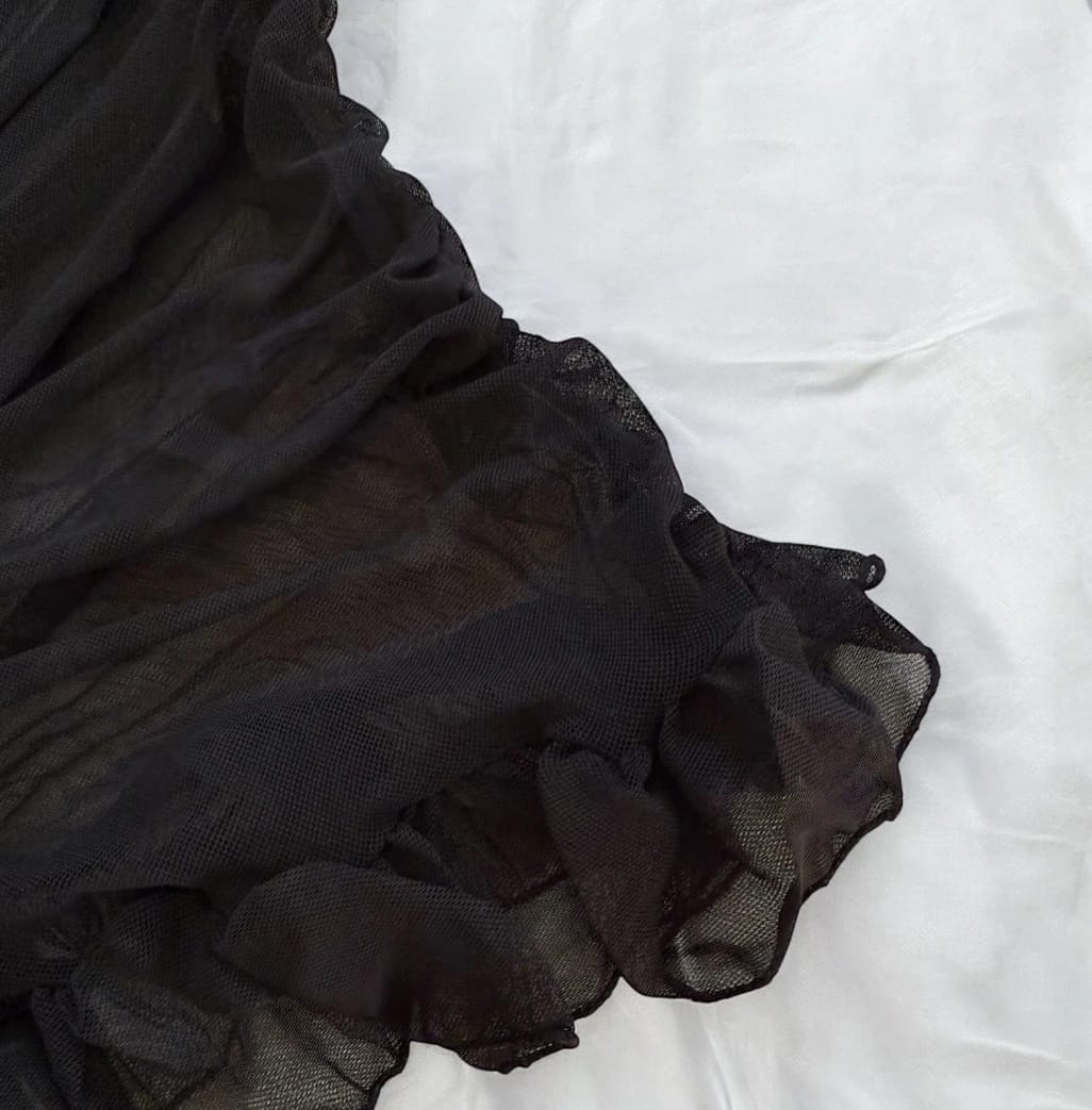 2025-09-18-68cb3af5a3daa لانجري شيفون أسود بكشكش - الصورة 5
