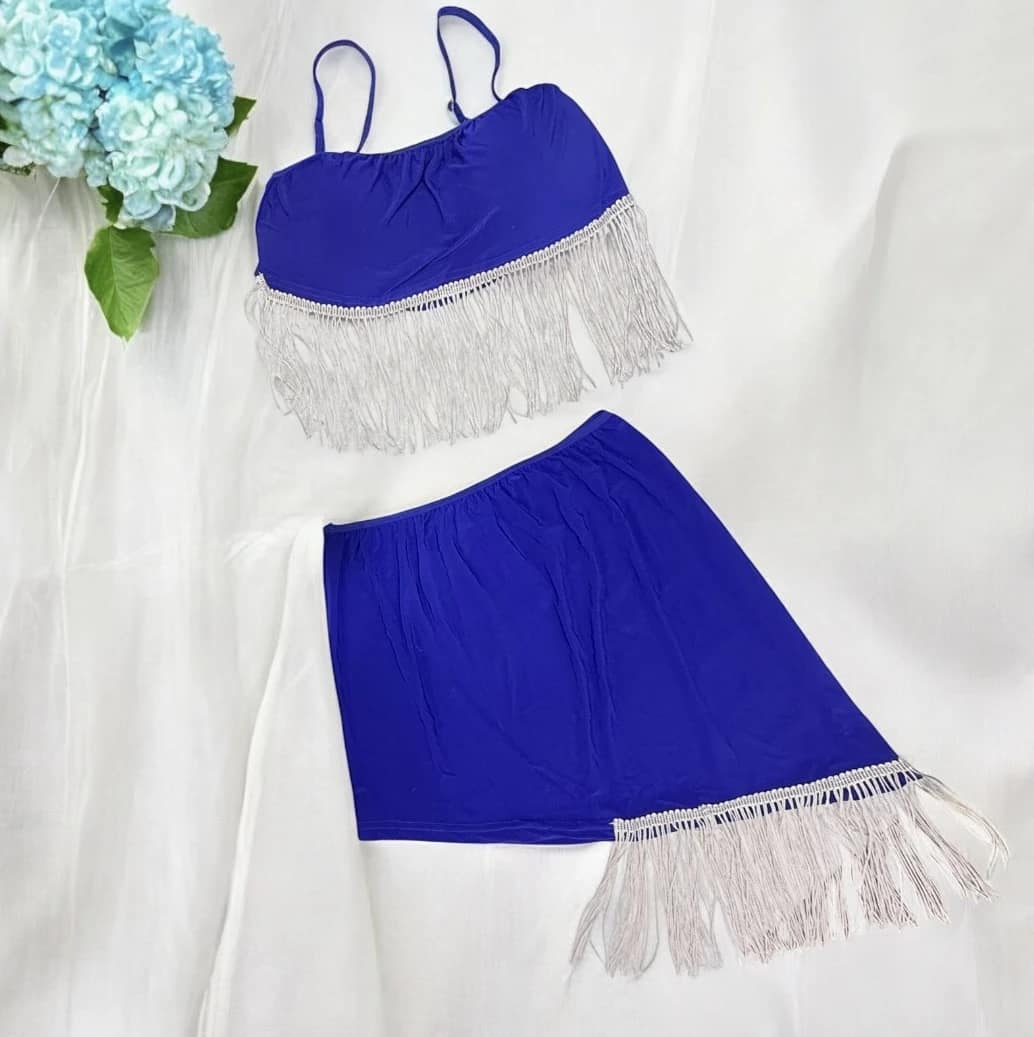 2025-10-03-68dfd9b1c4189 لانجري بوهيمي فاخر بلون أزرق ملكي - الصورة 6