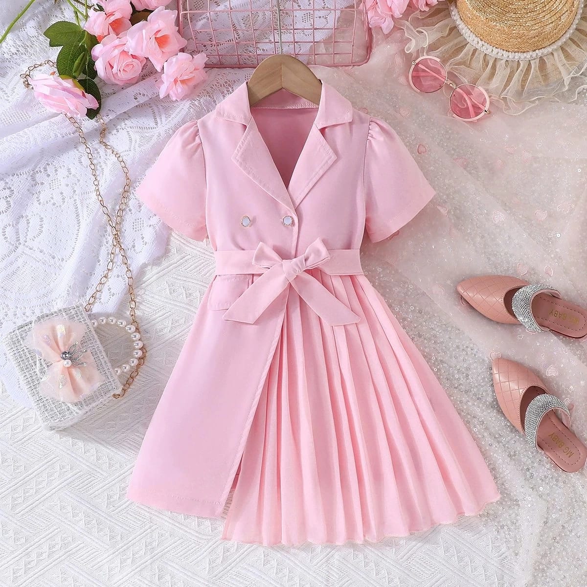 2024-12-15-675f2baa0235f.webp فستان بناتي بكسر من الأمام - الصورة 3