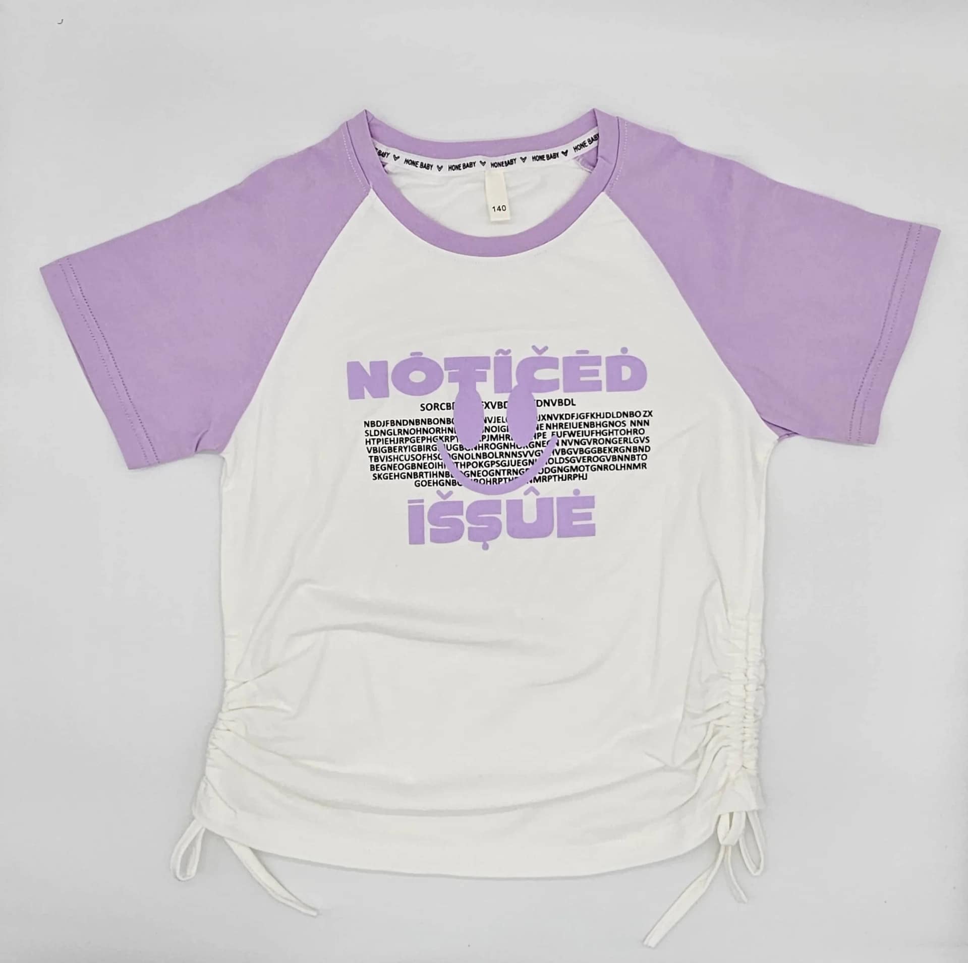 تيشرت بناتي صيفي باللون الابيض والوردي تيشرت بناتي صيفي باللون الابيض والوردي