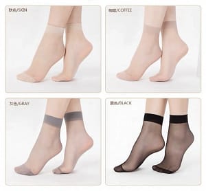 شرابات نسائية شفافة