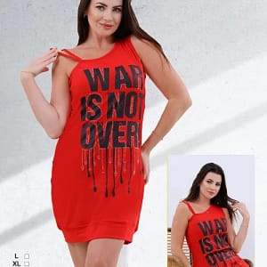 قميص قصير من القطن المصري ذو تصميم بسيط