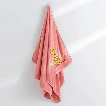 منشفة أطفال كبيرة مشمشي منشفة أطفال كبيرة مشمشي