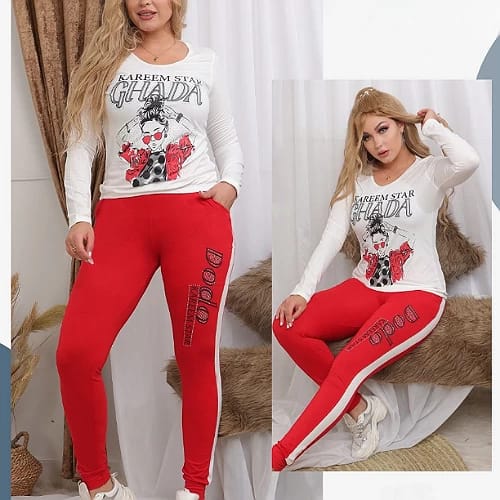 2024-12-27-676e1883c0c27 طقم بيجاما نسائي من القطن - الصورة 8