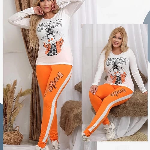 2024-12-27-676e18843cfc5 طقم بيجاما نسائي من القطن - الصورة 6