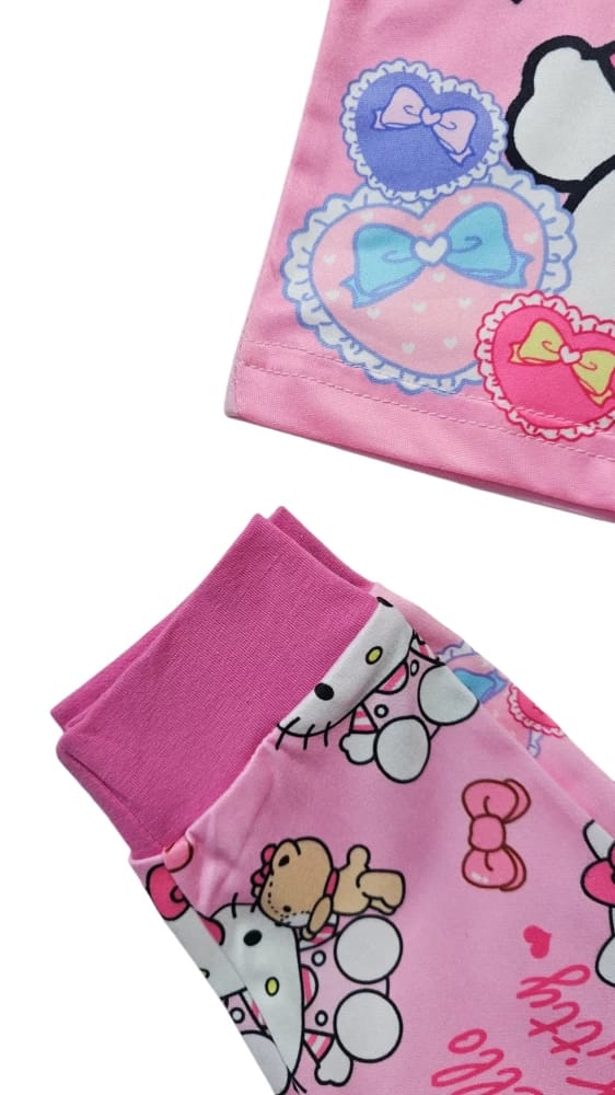 بيجامة اطفال ورديه هيللو كاتي بيجامة اطفال ورديه هيللو كاتي