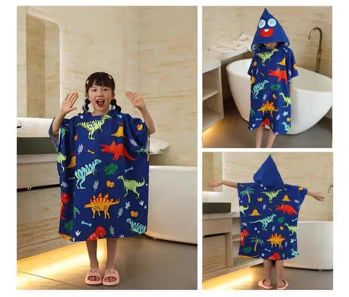 رداء استحمام ديناصورات للاطفال حجم كبير رداء استحمام ديناصورات للاطفال حجم كبير