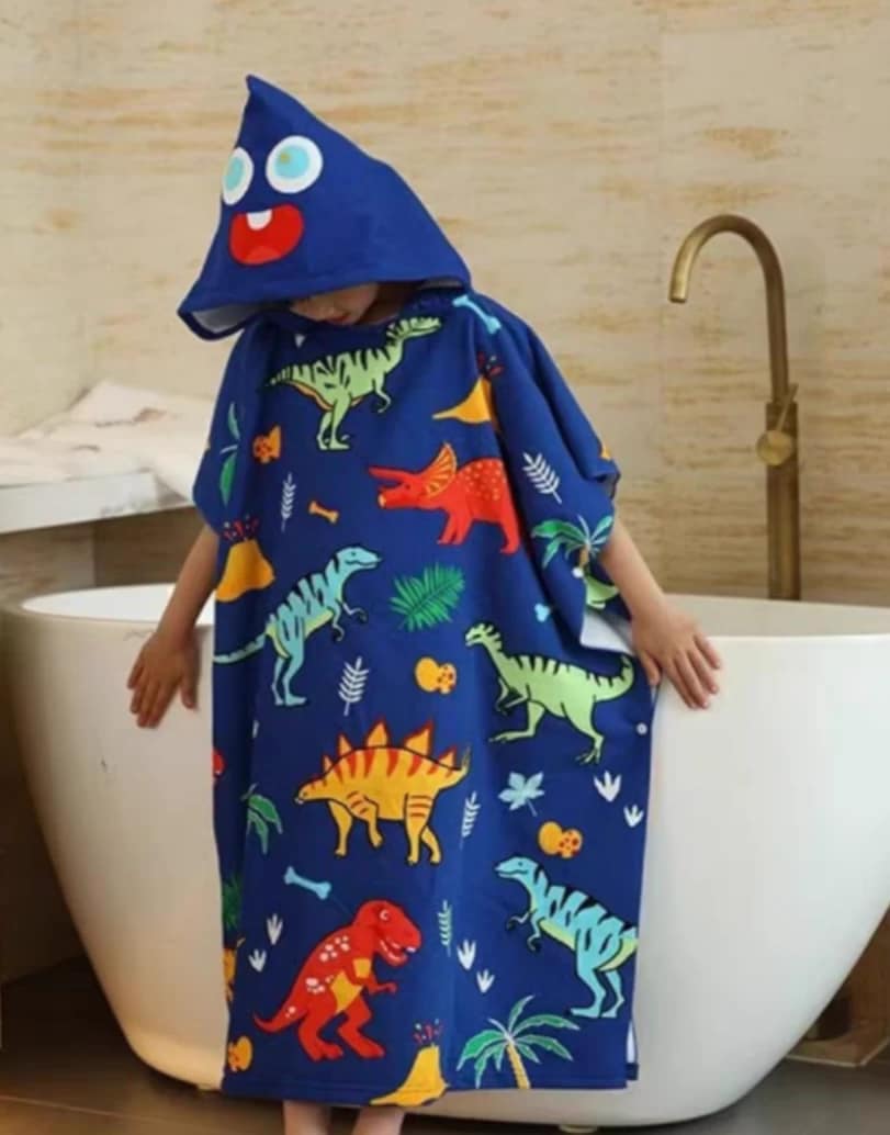 رداء استحمام ديناصورات للاطفال حجم كبير رداء استحمام ديناصورات للاطفال حجم كبير