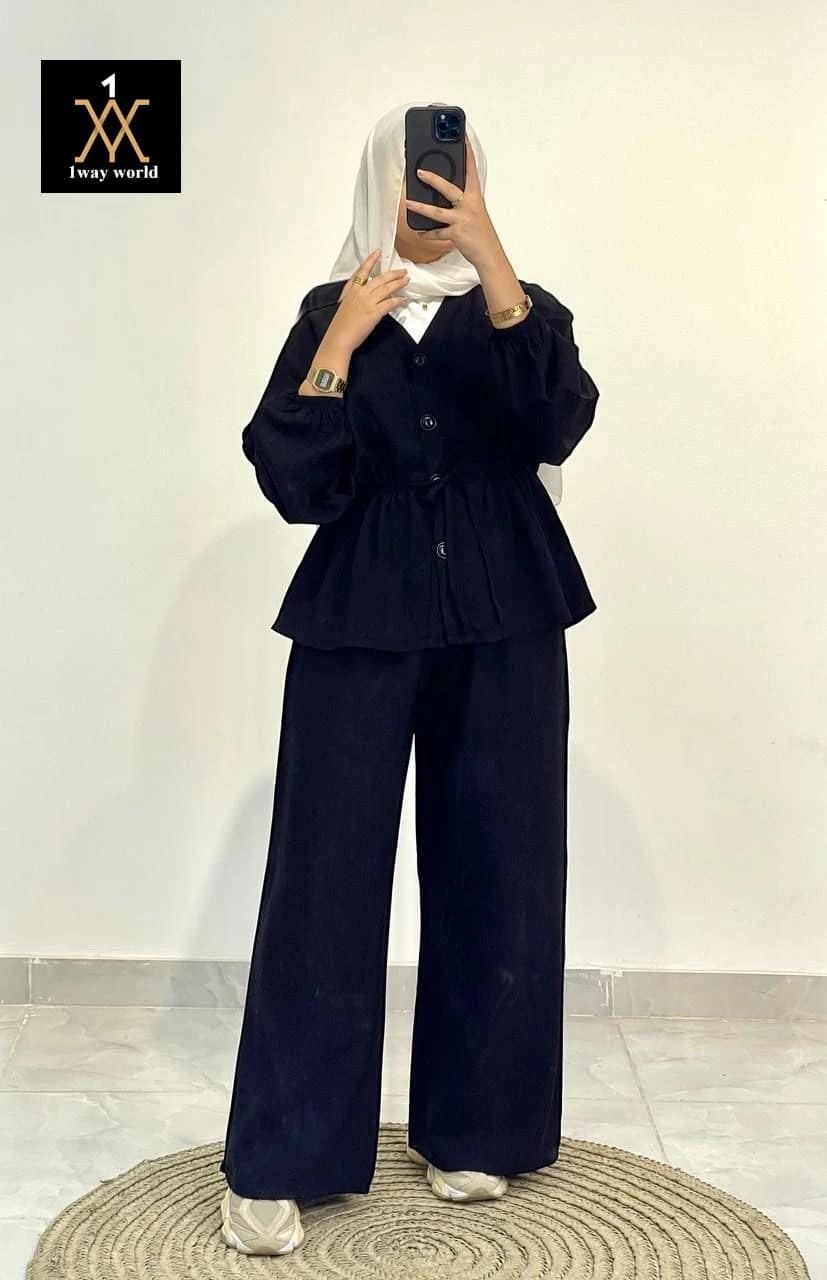 2025-09-18-68cb3dc04b55c طقم محتشم بتصميم بيبلوم وبنطال واسع