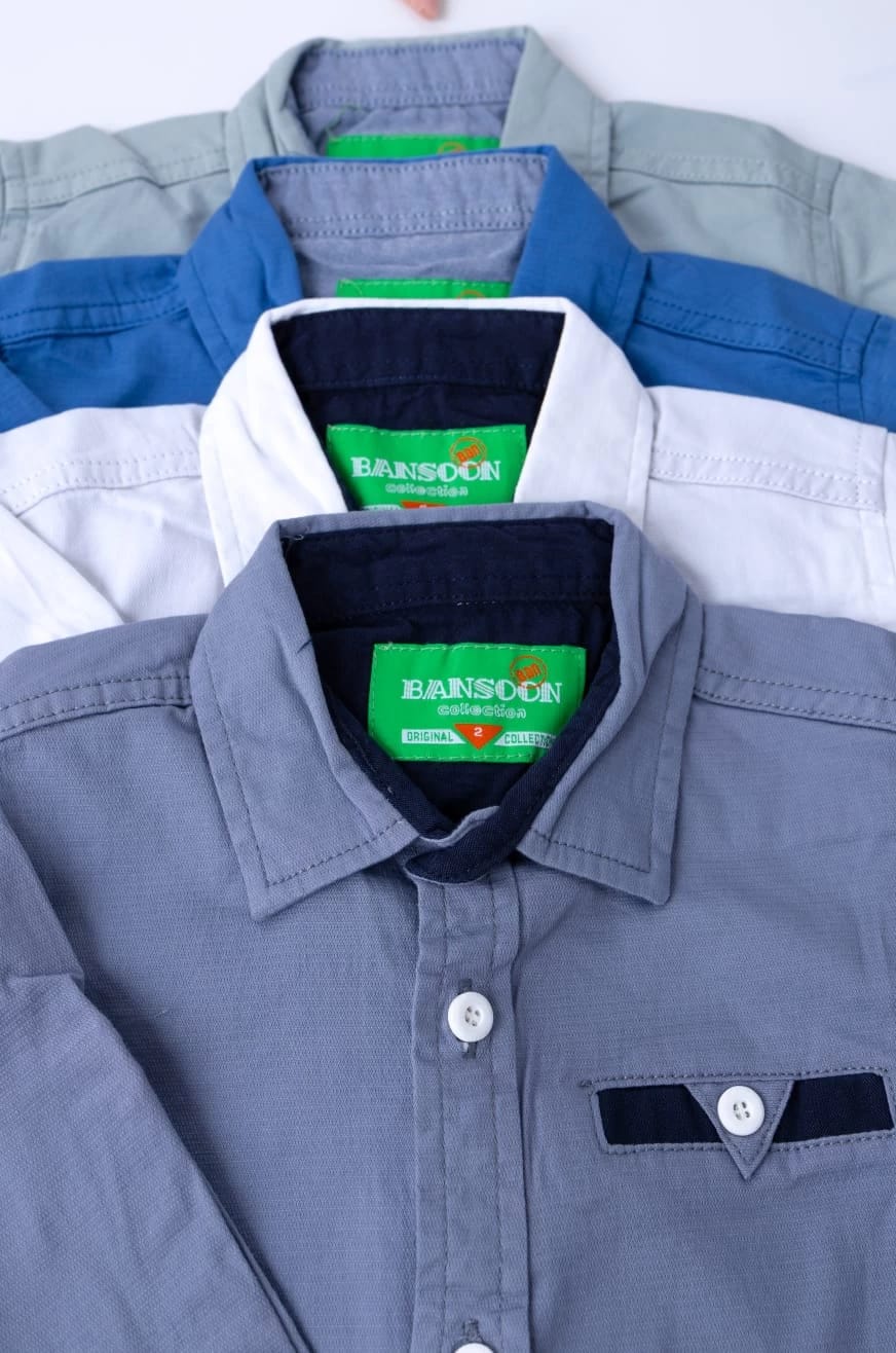 قميص ولادي باكمام طويله قميص ولادي باكمام طويله