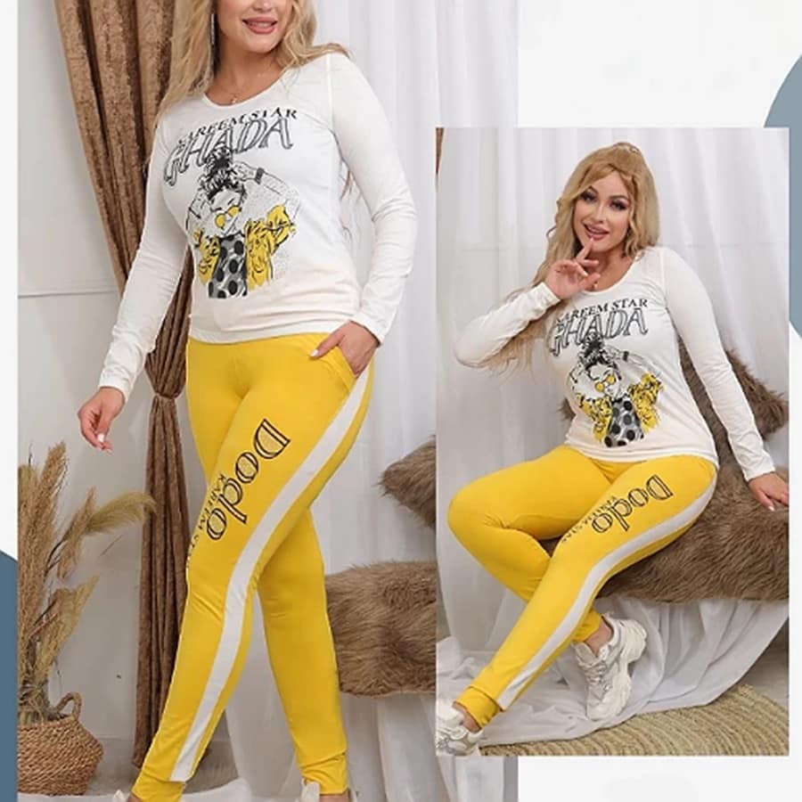 2024-12-27-676e1883d5228 طقم بيجاما نسائي من القطن - الصورة 7